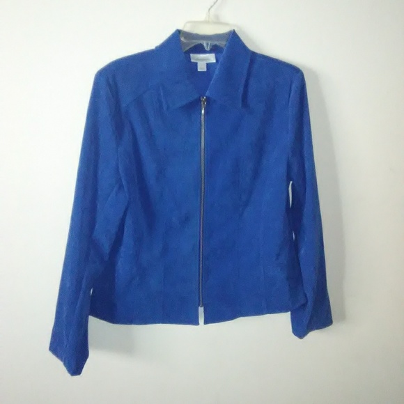 Dressbarn women's blue jacket size L - Picture 1 of 8